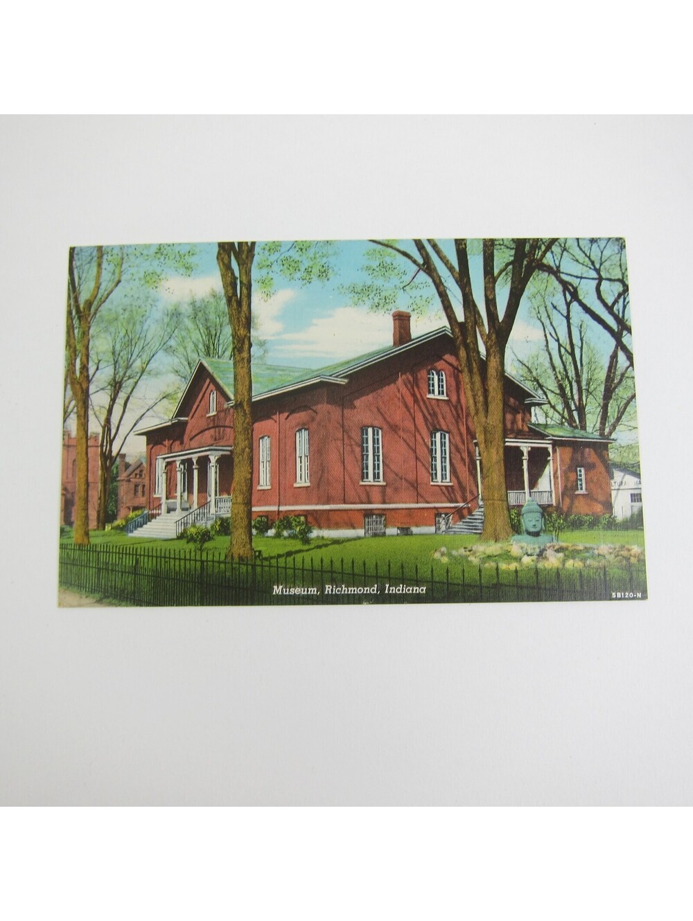 Antique Richmond Indiana Postcard Museum Hicksite Friends Meeting House UNPOSTED